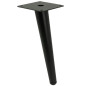 Noga meblowa Szpilka skośna czarny mat 20 cm Noga meblowa Szpilka skośna czarny mat 20 cm