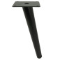 Noga meblowa Szpilka skośna czarny mat 20 cm Noga meblowa Szpilka skośna czarny mat 20 cm