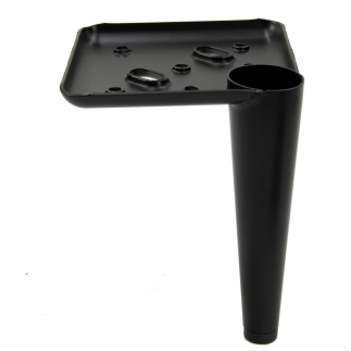 Zestaw 4 sztuk noga meblowa Szpilka czarny mat wysokość 13 cm