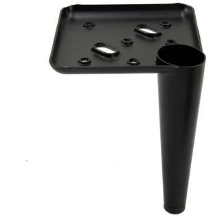 Zestaw 4 sztuk noga meblowa Szpilka czarny mat wysokość 13 cm