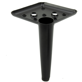 Zestaw 4 sztuk noga meblowa Szpilka czarny mat wysokość 13 cm