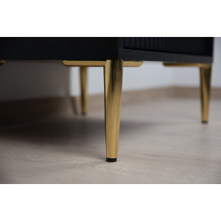 Zestaw 4 sztuk noga meblowa Szpilka złoty chrom wysokość 13 cm