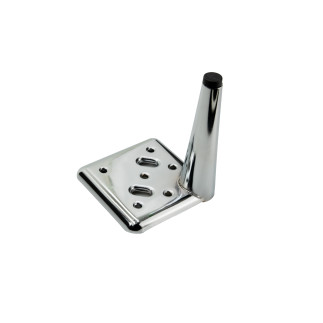 Zestaw 4 sztuk noga meblowa Szpilka srebrny chrom wysokość 13 cm