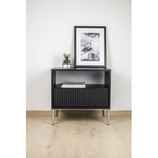 Zestaw 4 sztuk noga meblowa Szpilka srebrny chrom wysokość 13 cm