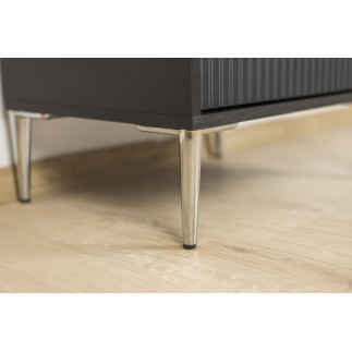 Zestaw 4 sztuk noga meblowa Szpilka srebrny chrom wysokość 13 cm