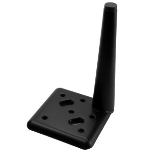 Zestaw 4 sztuk noga meblowa Szpilka czarny mat wysokość 17 cm