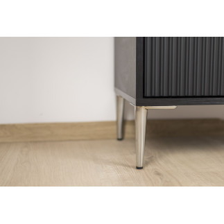 Zestaw 4 sztuk noga meblowa Szpilka srebrny chrom wysokość 17 cm