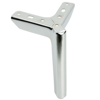 Zestaw 4 sztuk noga meblowa Kotwica Loft srebrny chrom wysokość 15 cm