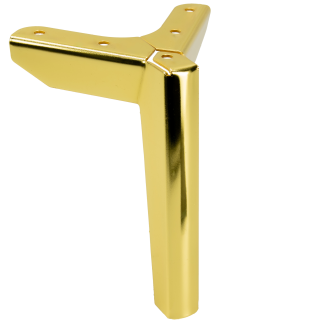 Zestaw 4 sztuk noga meblowa Kotwica Loft złoty chrom wysokość 15 cm