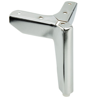 Zestaw 4 sztuk noga meblowa Kotwica Loft srebrny chrom wysokość 12 cm