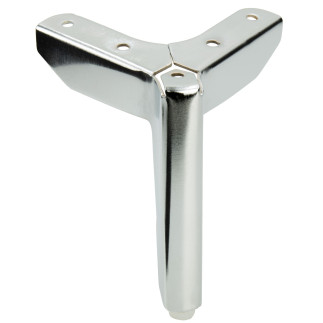 Zestaw 4 sztuk noga meblowa Kotwica Loft srebrny chrom wysokość 12 cm