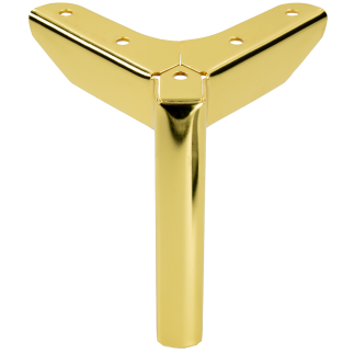 Zestaw 4 sztuk noga meblowa Kotwica Loft złoty chrom wysokość 12 cm