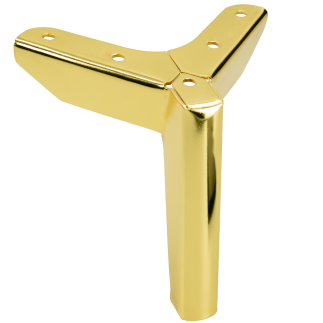 Zestaw 4 sztuk noga meblowa Kotwica Loft złoty chrom wysokość 12 cm