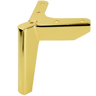 Zestaw 4 sztuk noga meblowa Kotwica Loft złoty chrom wysokość 12 cm
