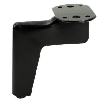 Zestaw 4 sztuk noga meblowa Loft czarny mat wysokość 12 cm