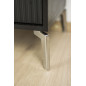 Zestaw 4 sztuk noga meblowa Loft srebrny chrom wysokość 12 cm Zestaw 4 sztuk noga meblowa Loft srebrny chrom wysokość 12 cm