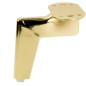 Zestaw 4 sztuk noga meblowa Loft złoty chrom wysokość 12 cm Zestaw 4 sztuk noga meblowa Loft złoty chrom wysokość 12 cm