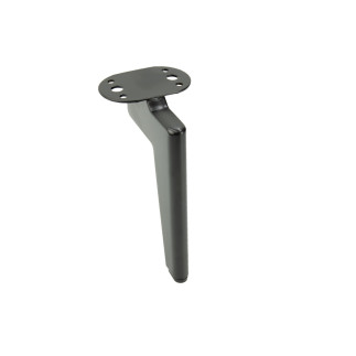 Zestaw 4 sztuk noga meblowa Loft czarny mat wysokość 15 cm