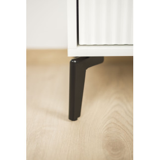 Zestaw 4 sztuk noga meblowa Loft czarny mat wysokość 15 cm