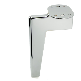 Zestaw 4 sztuk noga meblowa Loft srebrny chrom wysokość 15 cm