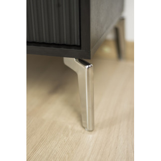 Zestaw 4 sztuk noga meblowa Loft srebrny chrom wysokość 15 cm