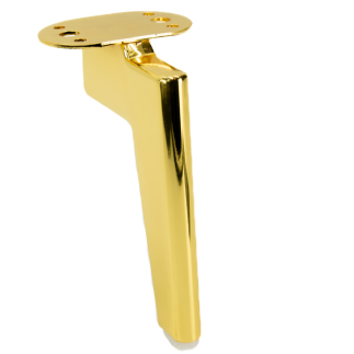 Zestaw 4 sztuk noga meblowa Loft złoty chrom wysokość 15 cm