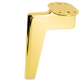 Zestaw 4 sztuk noga meblowa Loft złoty chrom wysokość 18 cm