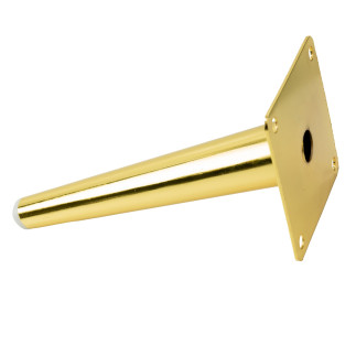 Zestaw 4 sztuk noga meblowa Szpilka skośna złota wysokość 18 cm