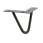 Zestaw 4 nóżek meblowych loftowych Hairpin legs 10 cm 2 pręty czarny Zestaw 4 nóżek meblowych loftowych Hairpin legs 10 cm 2 pręty czarny
