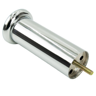 Zestaw 4 sztuk noga meblowa Prosta srebrny chrom wysokość 15 cm