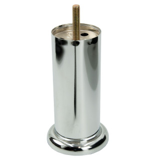 Zestaw 4 sztuk noga meblowa Prosta srebrny chrom wysokość 13 cm