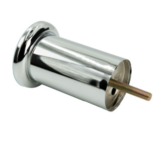 Zestaw 4 sztuk noga meblowa Prosta srebrny chrom wysokość 10 cm