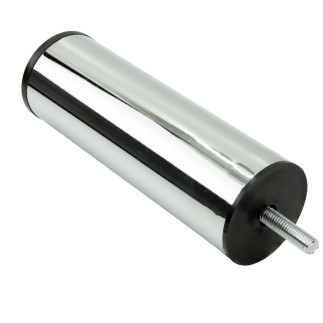 Zestaw 4 sztuk noga meblowa Prosta srebrny chrom wysokość 15 cm