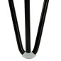 4 x Noga meblowa Hairpin Loft czarny mat wysokość 15 cm