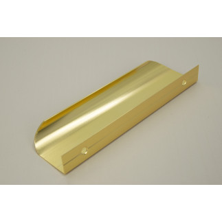 Uchwyt meblowy krawędziowy 130 mm złoty