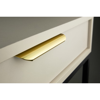 Uchwyt meblowy krawędziowy 200 mm złoty