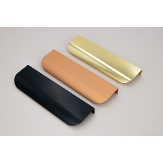 Uchwyt meblowy krawędziowy 200 mm złoty