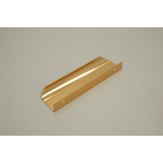Uchwyt meblowy krawędziowy 130 mm złoty ciemniejszy