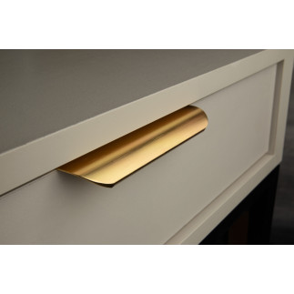 Uchwyt meblowy krawędziowy 130 mm złoty ciemniejszy