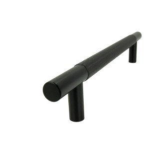 Uchwyt meblowy reling ryflowany 160 mm czarny