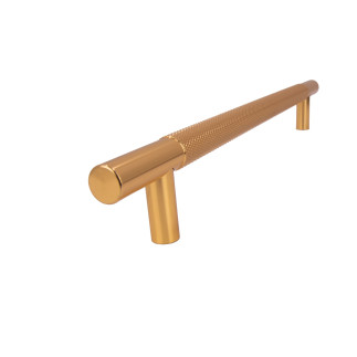 Uchwyt meblowy reling ryflowany 192 mm złoty