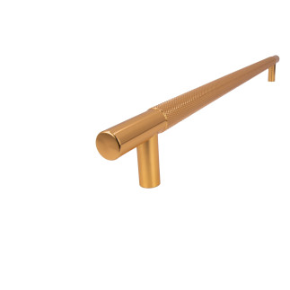 Uchwyt meblowy reling ryflowany 320 mm złoty