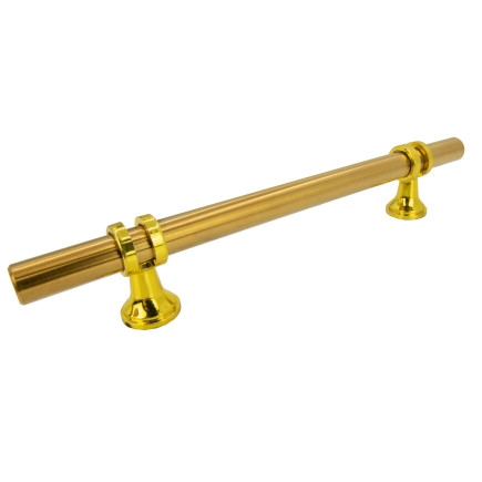 Uchwyt meblowy reling Apollo 128 mm złoty