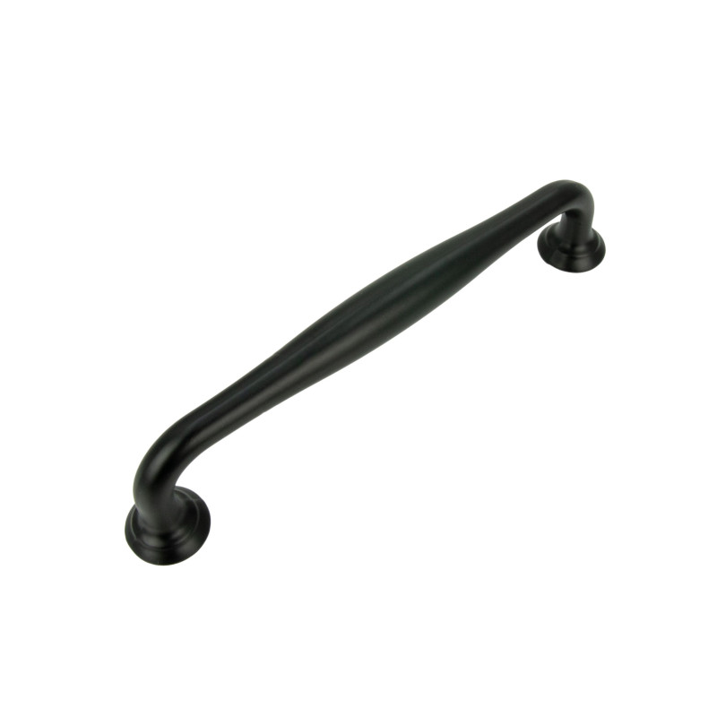 Elegancki chwyt meblowy czarny 128 mm