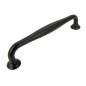 Elegancki chwyt meblowy czarny 128 mm