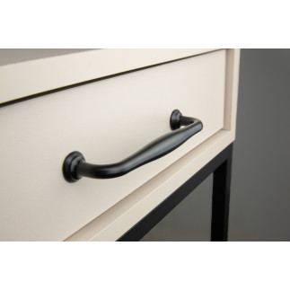 Elegancki chwyt meblowy czarny 128 mm