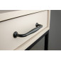 Elegancki chwyt meblowy czarny 128 mm