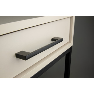 Uchwyt meblowy czarny 96 mm metalowy