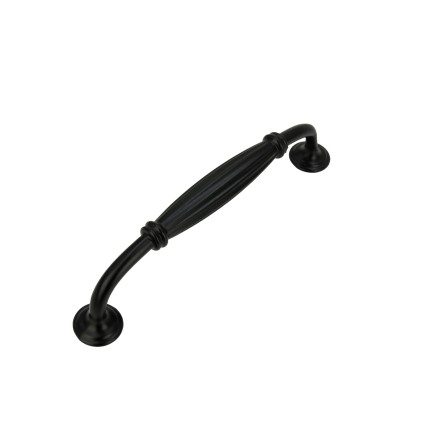 Uchwyt meblowy czarny 128 mm metalowy