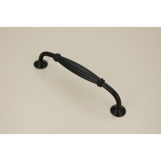 Uchwyt meblowy czarny 128 mm metalowy